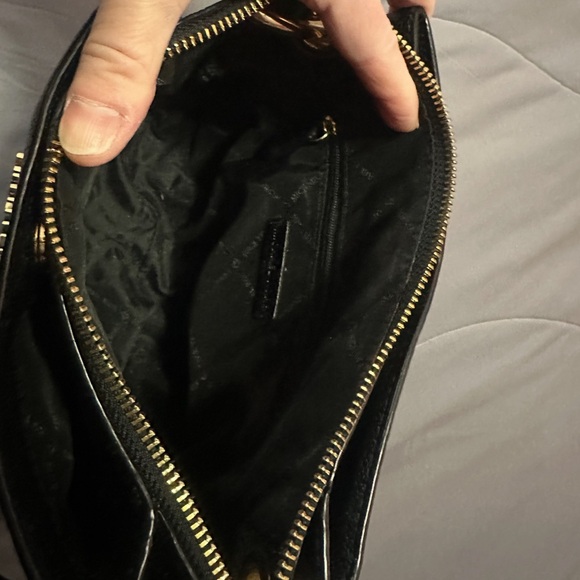 Michael Kors Black Crossbody Bag with Gold Accents - Picture 2 of 2